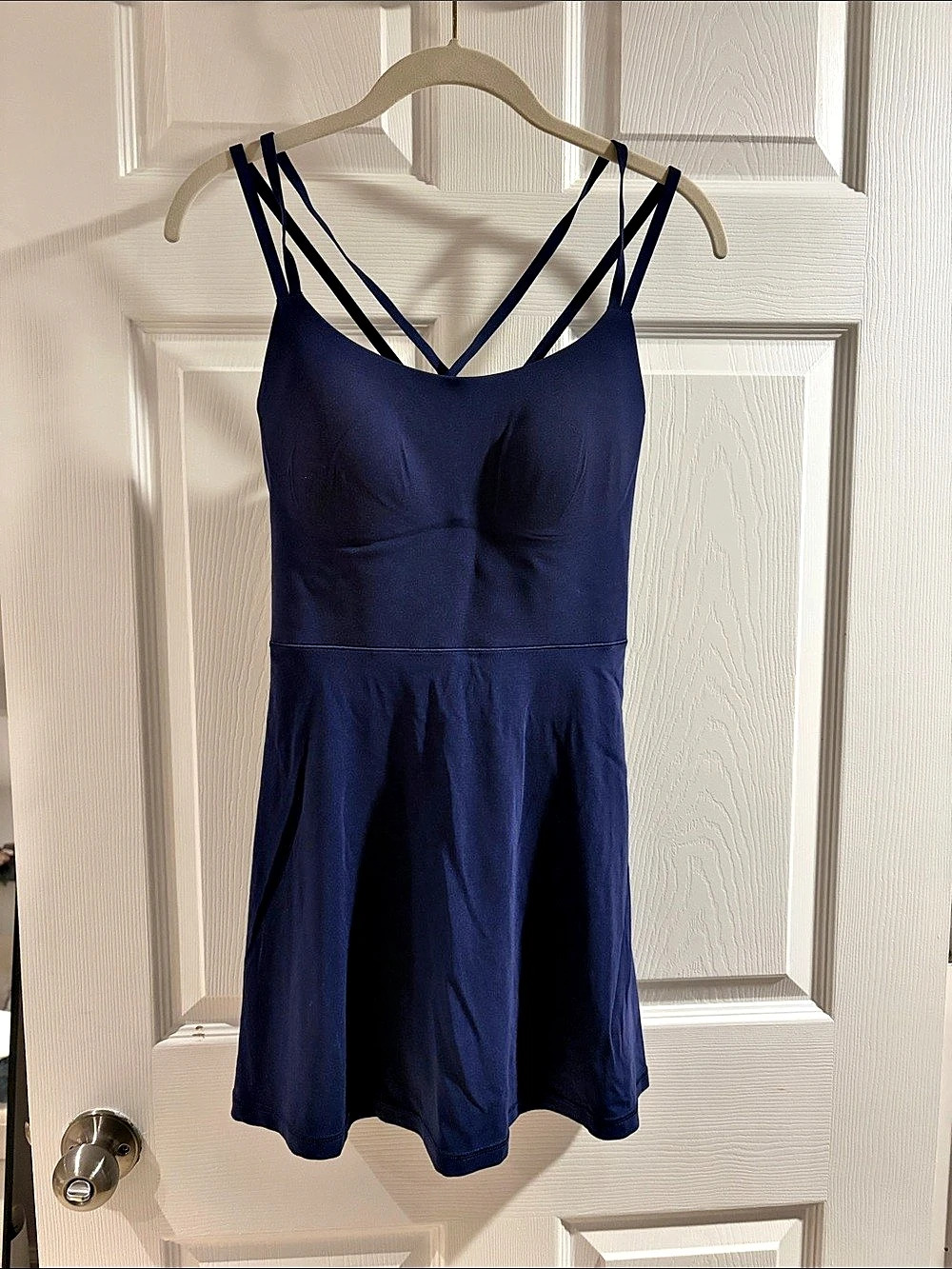 OFFLINE Strappy Mini Dress in Blue Size Medium Like New Flared Athletic